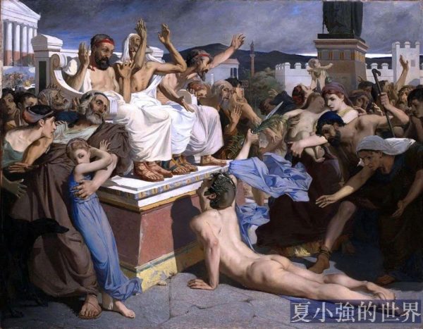 • 傳說中奄奄一息的菲利皮德斯向雅典人報捷
